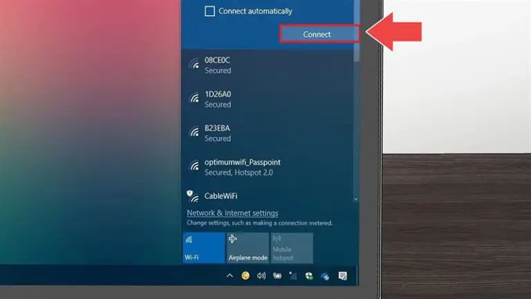 Laptop bị mất wifi do không tìm thấy tên mạng